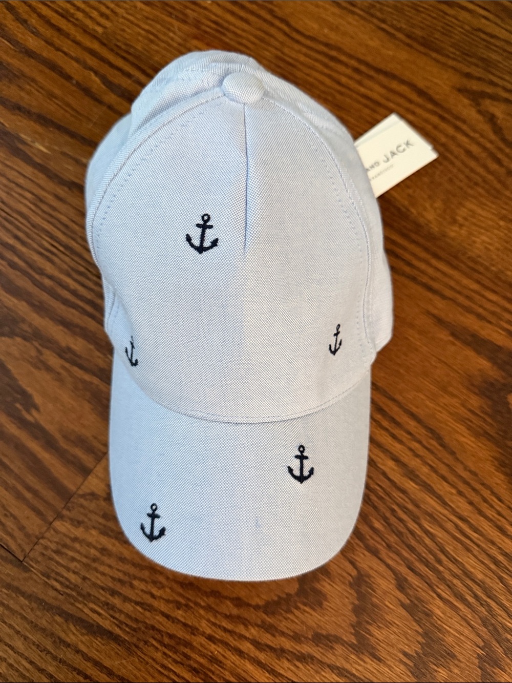 Light Blue Anchor Baseball hat 2-3T NWT